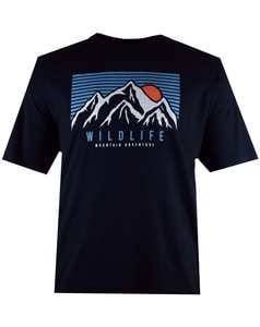 T-Shirt mit Spionage-Wildlife-Print, Marineblau